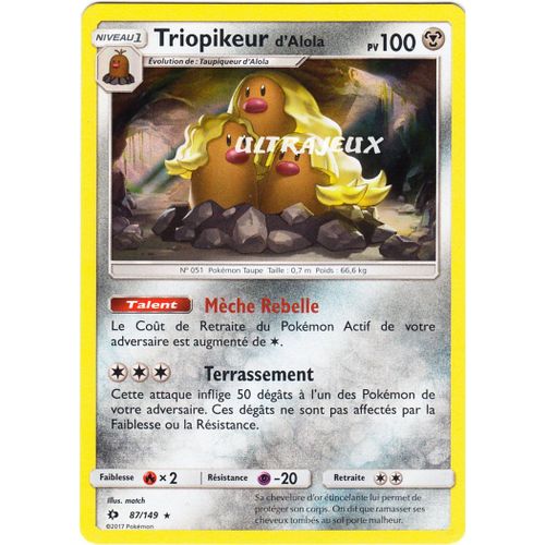 Pokémon - 87-R/149 - Triopikeur D'alola - Reverse