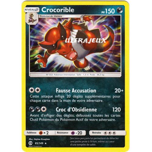 Pokémon - 85/149 - Sl1 - Soleil Et Lune - Crocorible - Holo Rare