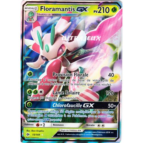 Pokémon - 15/149 - Sl1 - Soleil Et Lune - Floramantis Gx - Gx