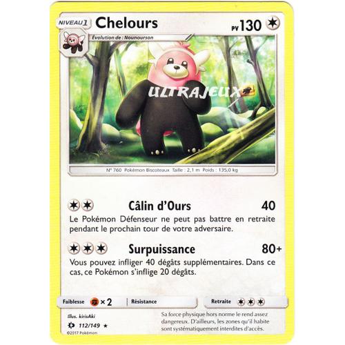 Pokémon - 112/149 - Sl1 - Soleil Et Lune - Chelours - Rare