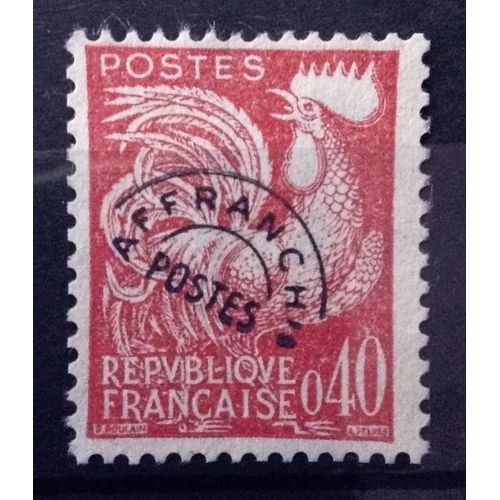 France - Préoblitéré Coq 0,40 Rouge-Brun (Superbe N° 121) Obl - Cote 3,00€ - Année 1960 - N12861
