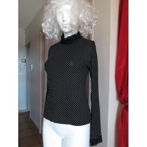 Sous-Pull  À Pois Molly Bracken Coton Unique Noir 