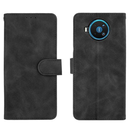 Étui Pour Nokia 8.3 Avec Porte-Cartes Kickstand Housse De Protection Protection Complète Insertion De Carte Coque En Cuir Folio Flip - Noir
