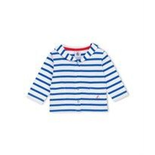 Cardigan Bébé Mixte Col Vareuse Rayé (Petit Bateau)