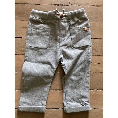 Pantalon Zara Coton 18 Mois Gris