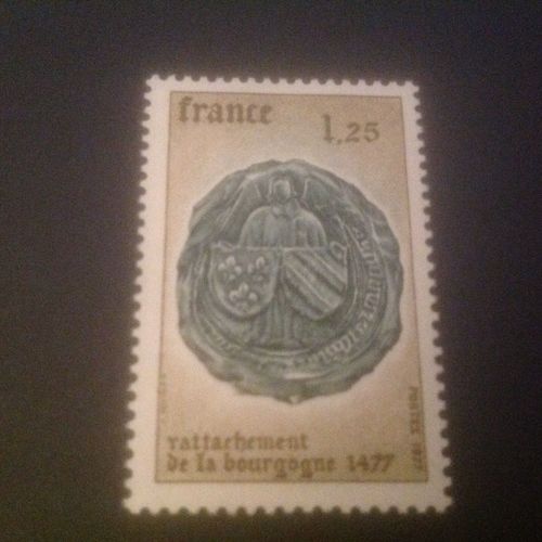 Rattachement De La Bourgogne 1477 Postes 1,25 France 1977