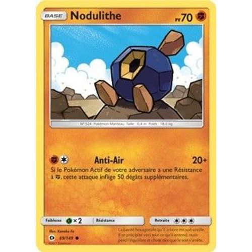 Carte Pokemon Soleil Et Lune Nodulithe 69/149