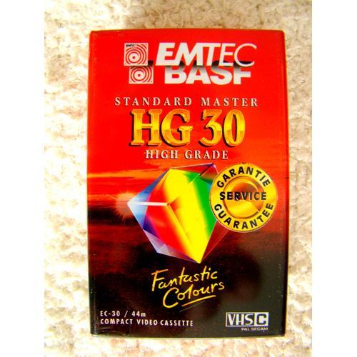 cassette vidéo - K7 tapes - BASF Emtac HG 30 - 4m