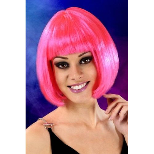 Perruque Cheveux Courts Fuchsia