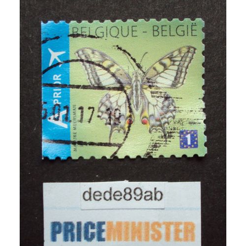 Belgique-België..  Timbre Papillon Machaon . Oblitéré Used Stamp.