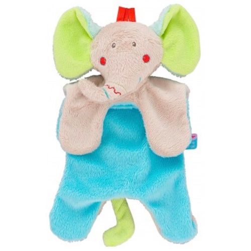 Doudou Elephat Bleu Turquoise Beige Anis Doumou Peluche Jouet Eveil Bebe Sucre D'orge Soft Toys 