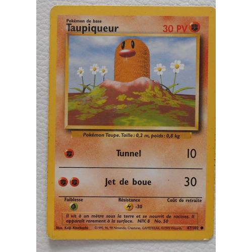 Pokémon - 47/102 - Set De Base - Taupiqueur - Commune