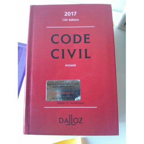Code Civil Annoté 2017