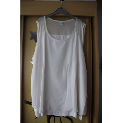 Top Voile Blanc