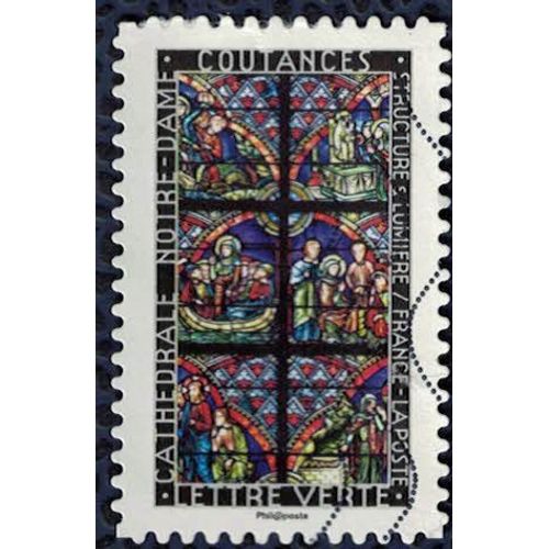 France 2016 Oblitéré Used Structure Et Lumière Cathédrale Notre Dame De Coutances