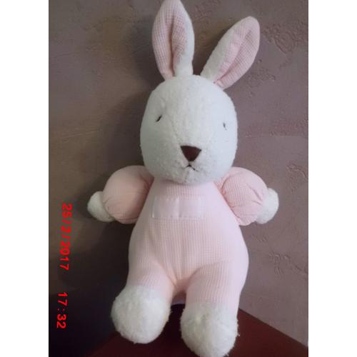 Lapin Blanc Et Rose Nounours