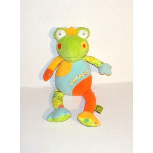 Doudou Grenouille Lomolos Babysun Avec Grelot Peluche 31 Cm