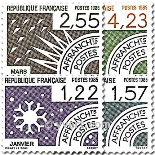 Les Mois De L'année (1) Série Complète Année 1985 Timbres Préoblitérés N° 186 187 188 189 Yvert Et Tellier Luxe