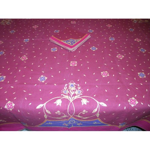Nappe Ovale + 4 Serviettes Coordonnées