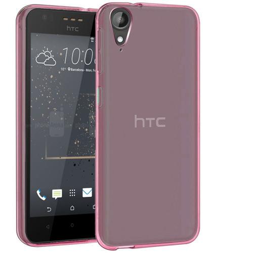 Housse Htc Desire 825, Etui Housse Coque De Protection Ultra Fine Silicone  Tpu Gel Pour Htc Desire 825 (Jelly - Rose)