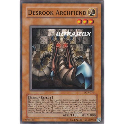 Yu-Gi-Oh! - Dcr-070 - Desrook Archfiend - Commune