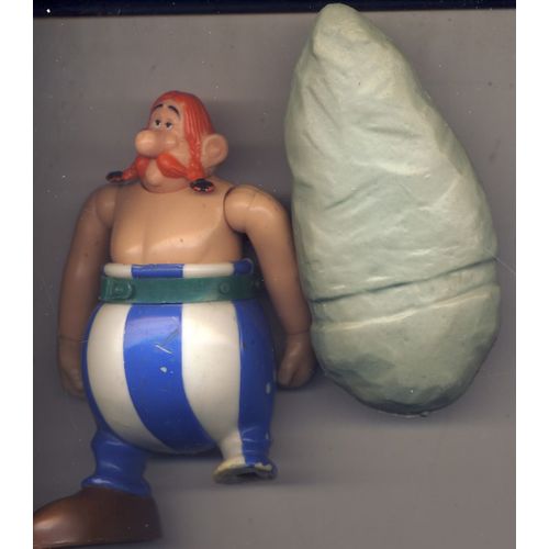 Figurine Obélix Années 80 - Obélix Avec Menhir 1980