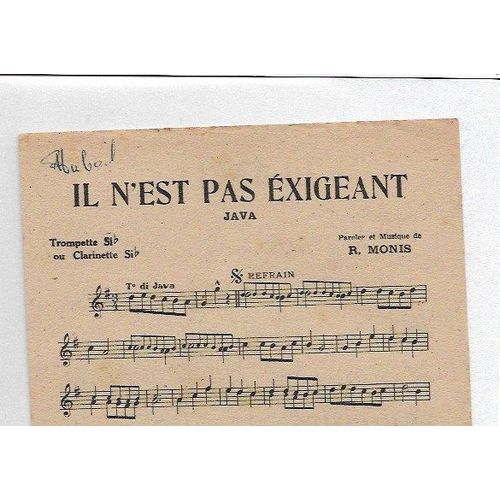 Il N'est Pas Exigeant - Elancia