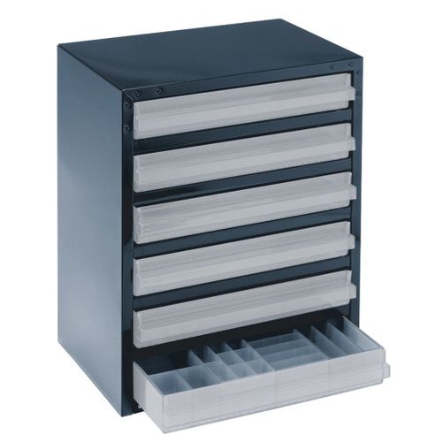 Casier de rangement 250/6-3 à  6 tiroirs Raaco 137591