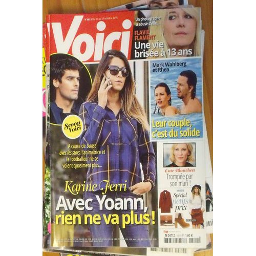 Voici 1511 Karine Ferri  Avec Yoann,Rien Ne Va Plus!-Flavie Flament Une Vie Brisée À 13 Ans