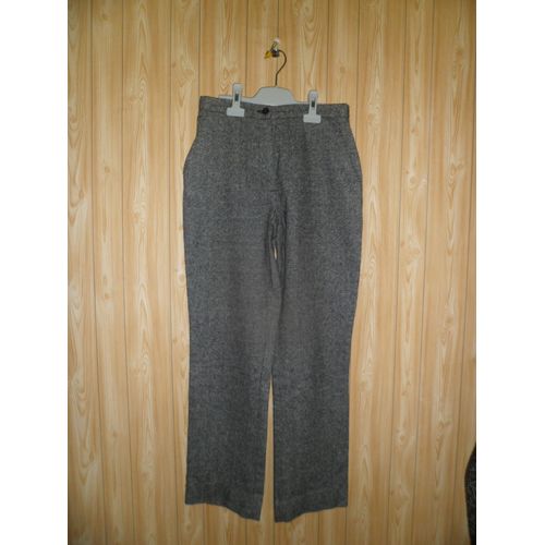 Pantalon La Redoute Polyester 36 Gris Clair