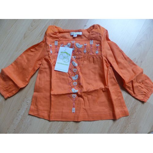 T-Shirt Vertbaudet Coton 2 Ans Orange