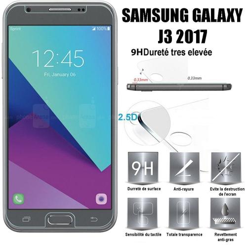 Samsung Galaxy J3 2017 Vitre Protection D'ecran En Verre Trempé Incassable Tempered Glass Pour Samsung Galaxy J3 2017