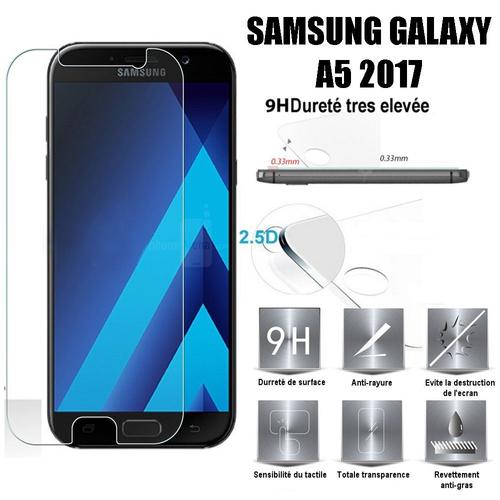 Samsung Galaxy A5 2017 Vitre Protection D'ecran En Verre Trempé Incassable Tempered Glass Pour Samsung Galaxy A5 2017