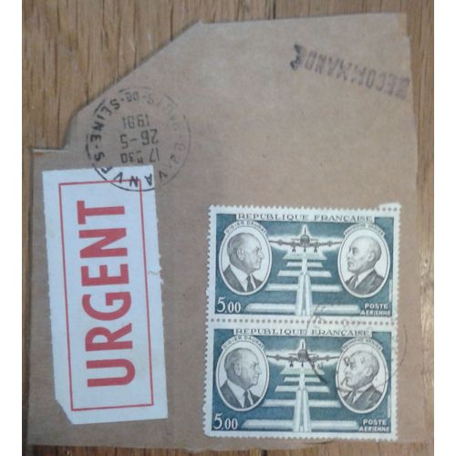 3 Timbres France 1971 Poste Aérienne Yvert Et Tellier N°46 Oblitérés Sur Coin D'enveloppe