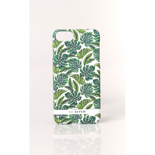 So Seven Coque Jungle Fond Blanc Feuilles Vertes Apple Iphone 7