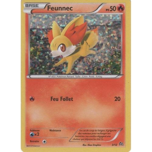 Carte Pokemon Feunnec 3/12