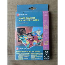 50 Pochettes À Plastifier Pour Photos Pour Plastifieuse 10 X 15 Cm