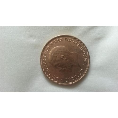 One Penny George V Dei 1936 Cuivre