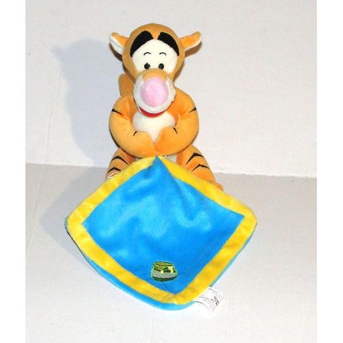 Doudou Tigrou Mouchoir Bleu Tonneau De Miel Disney