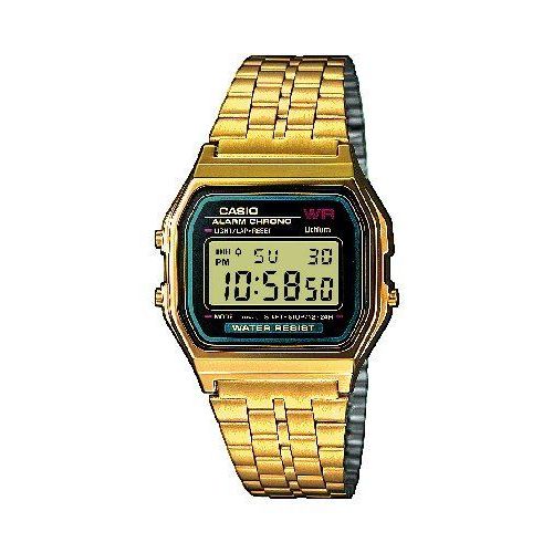 Casio Montre Doré Digital Mixte Casio Retro A159wgea-1ef
