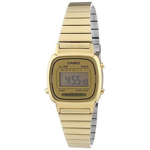 Casio Montre Doré Digital Femmes Casio Collection La670wega-9ef