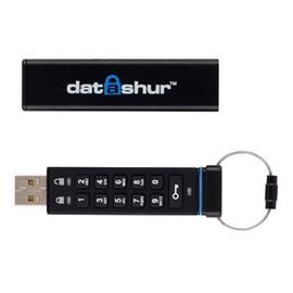 iStorage datAshur PRO2 - Clé USB cryptée sécurisée (16 Go), noir  (IS-FL-DP2-256-16)