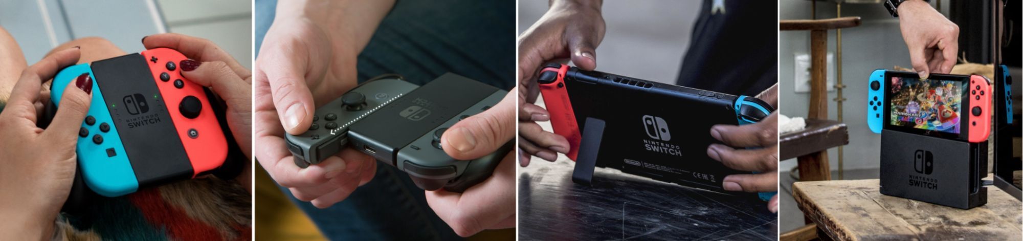 Nintendo Switch avec Joy-Con rouge fluorescent et bleu n�on_image_4|Rakuten