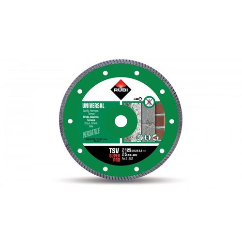 Disque Diamant RUBI TSV SUPERPRO, général pour chantier - 125 mm