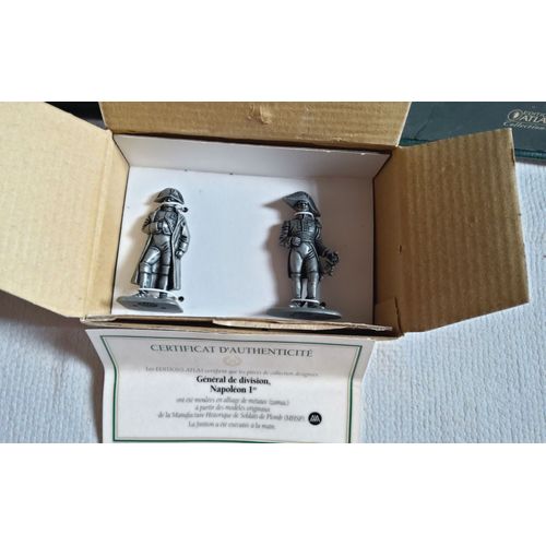 Mhsp Atlas La Grande Armée Napoléon : 2 Figurines Napoléon Et Général De Division