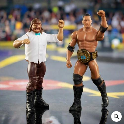 Wwe Championship Showdown Mankind Vs The Rock Action Figure 2 Pack