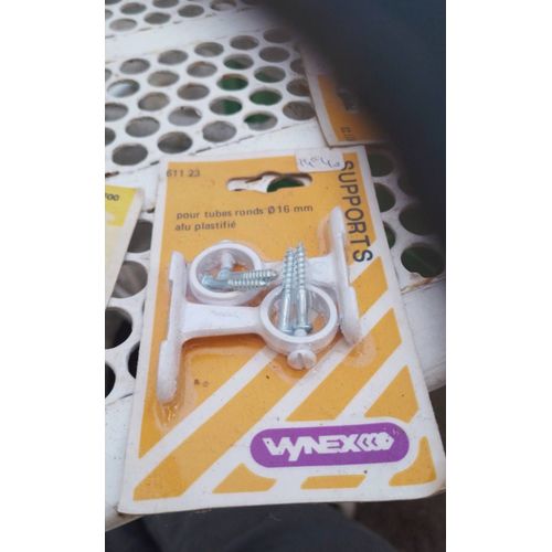 Supports pour tubes ronds diamètre 16 MM aluminium plastifié