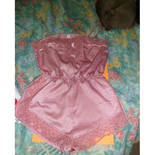Combinaison Sexy Xxxx Satin 38 Prune