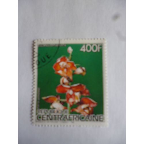 Timbre République Centrafricaine 1986 :Fulophia Erthoplata.