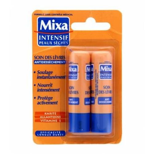 Mixa - Baume À Lèvres - Antidessechement - Lot De 2x 4.7ml 